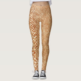 Leggings Tan Snake