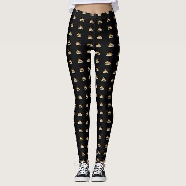 Leggings Tan y juego de yoga negro (Anverso)