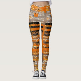 Leggings Tangerine Dream: Naranja artístico Splend