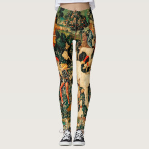 Leggings Tapices Medievales Clásicos del Unicornio Defiende
