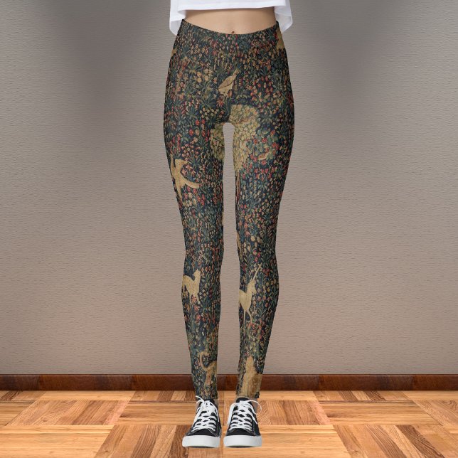 Leggings Tapiz de Millefleurs con animales (Subido por el creador)