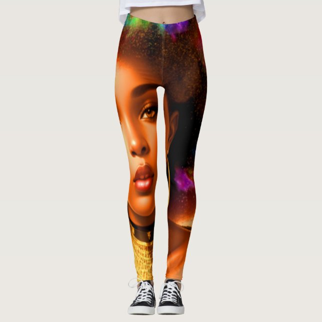 Leggings Tapiz dorado de Ayila (Anverso)