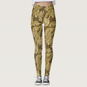 Leggings Tapiz Floral de Florencia Estilo William Morris