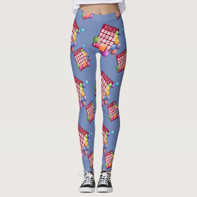 Leggings Tarjetas de Bingo Diseño Pequeñas Leyendas de Impr (Anverso)