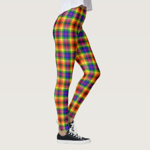Leggings Tartán arcoiris profundo incluido