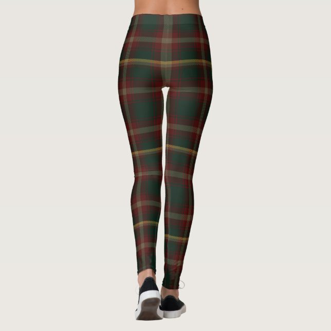 Leggings Tartan de hoja de arce, (Reverso)