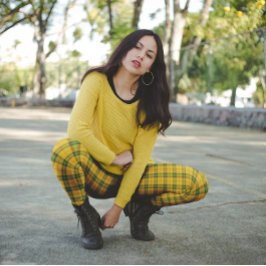 Leggings Tartan de Saskatchewan Verde Ámbar