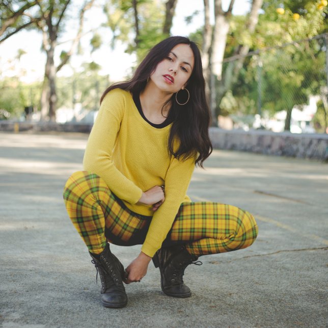 Leggings Tartan de Saskatchewan Verde Ámbar  (Subido por el creador)