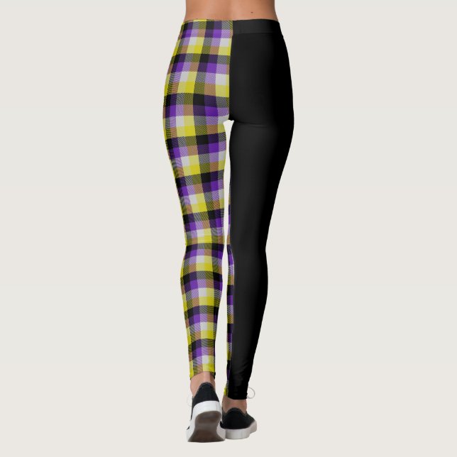 Leggings Tartán no binario (Reverso)