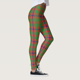 Leggings Tartan Plaid Rojo Verde Azul del Clan Escocés Sken