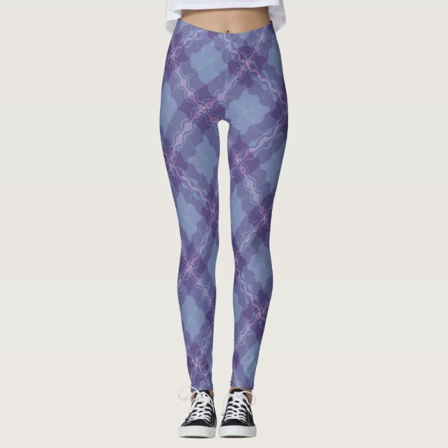 Leggings Tartan-sine de dulces sueños ondulado (Anverso)