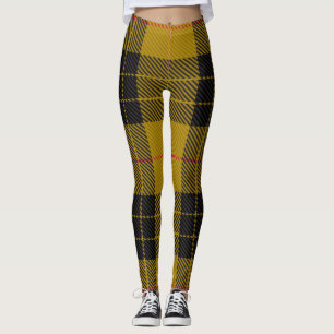 Leggings Tartán tradicional escocés amarillo