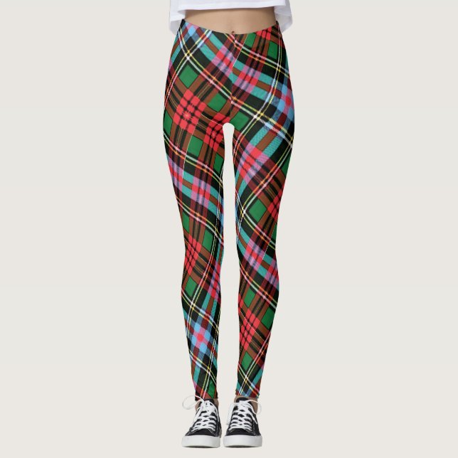 Leggings Tartán valiente del corazón (Anverso)