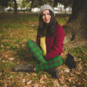 Leggings Tartan Verde Rojo Del Duque De Fife