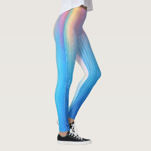 Leggings "Tarvask" Panorama panorámico rosa y azul marino