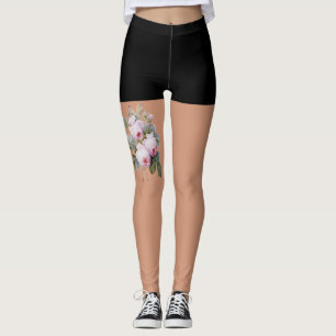 Leggings Tatuaje de rosas falsos
