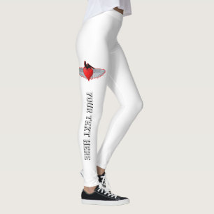 Leggings Tatuaje del corazón alado