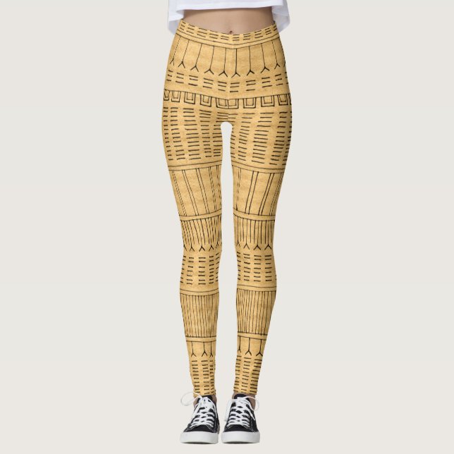 Leggings Tatuaje inuit - Papel marrón (Anverso)
