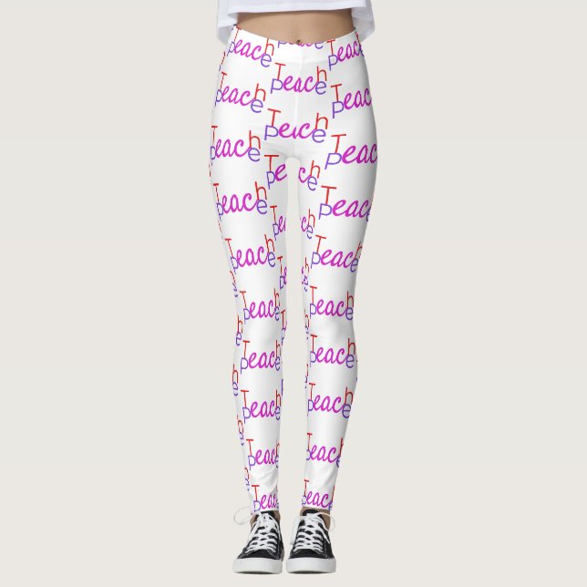 Leggings Teach Peace Thunder_Cove (Anverso)