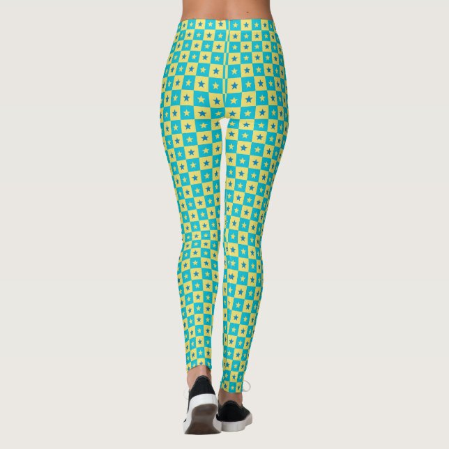 Leggings techo de estrellas verdes (Reverso)