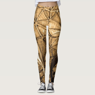 Leggings Techo portugués en sepia