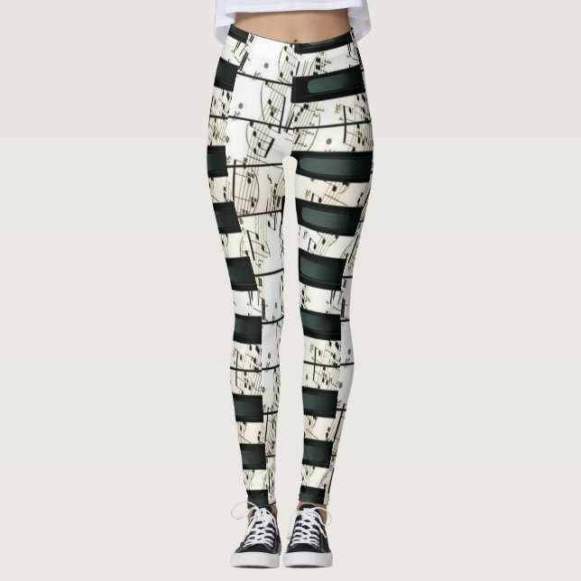 Leggings Teclas de piano  (Anverso)