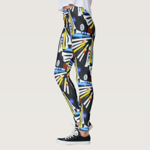 Leggings Tee de golf coloridos,