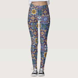 Leggings Tejas de Talavera del mexicano