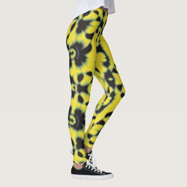Leggings Tejido amarillo negro (Derecha)