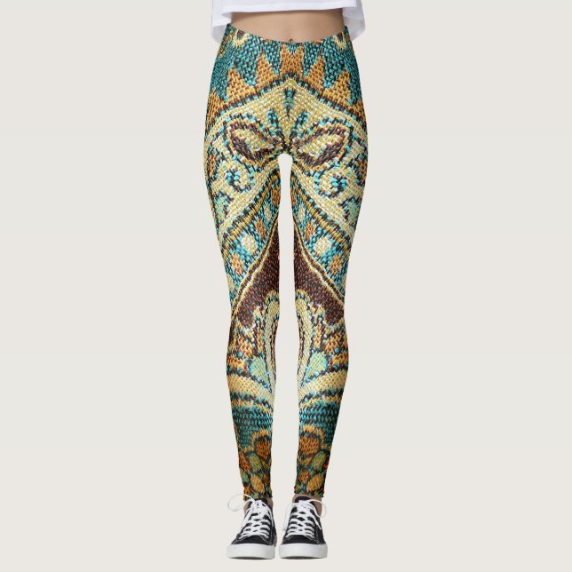 Leggings Tejido árabe: Diseño oriental árabe (Anverso)