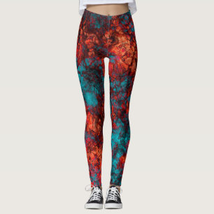 Leggings Tejido azul oscuro texturado granito de mármol ant