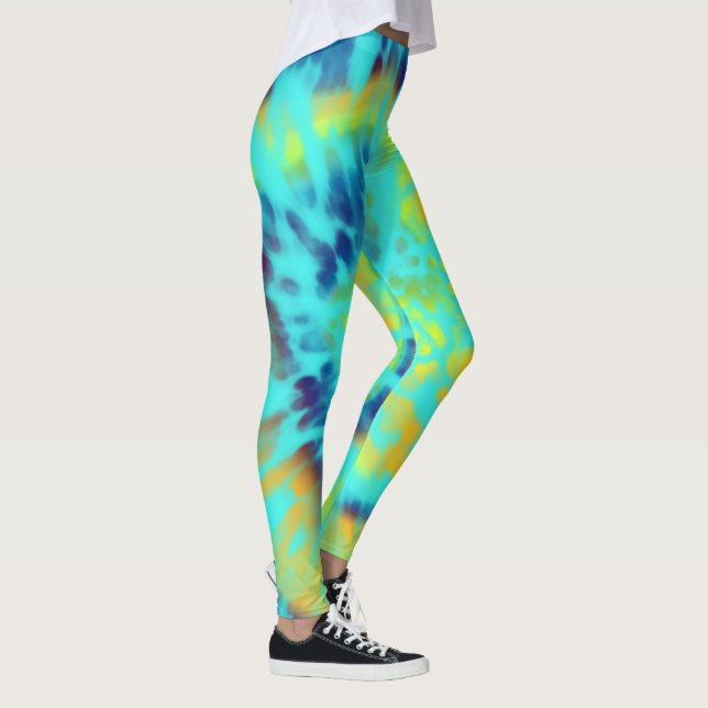 Leggings Tejido azul y amarillo (Derecha)