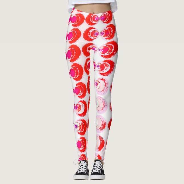 Leggings Tejido de arte pop (Anverso)