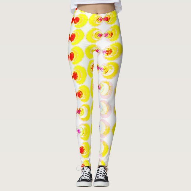 Leggings Tejido de arte pop (Anverso)