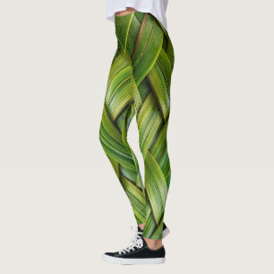 Leggings Tejido de bambú fresco verde