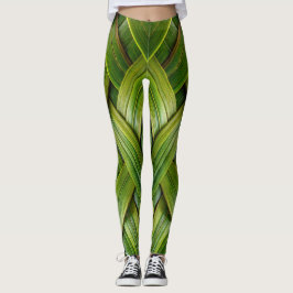 Leggings Tejido de bambú fresco verde