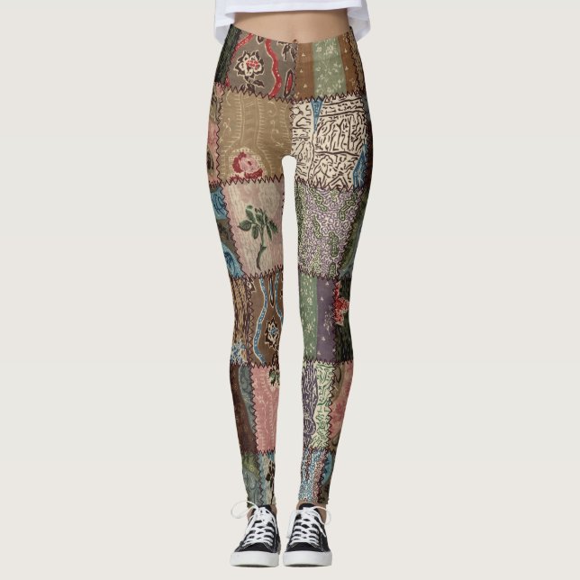 Leggings Tejido de corte de campo, textura 3D. (Anverso)