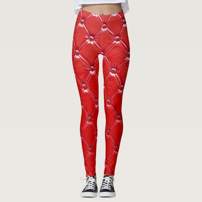 Leggings Tejido de cuero genuino: Decoración versátil (Anverso)