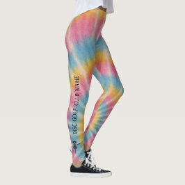 Leggings Tejido de disco de tinta para el golf, ramas de ac