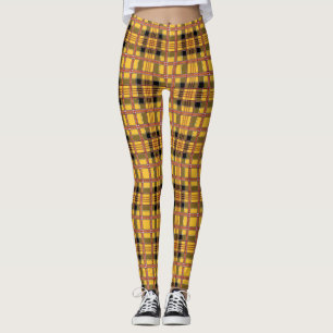 Leggings Tejido de tela de plástico Tiras marrones-52628