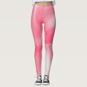 Leggings Tejido rosa y blanco