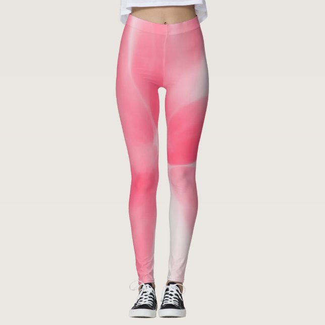 Leggings Tejido rosa y blanco (Anverso)