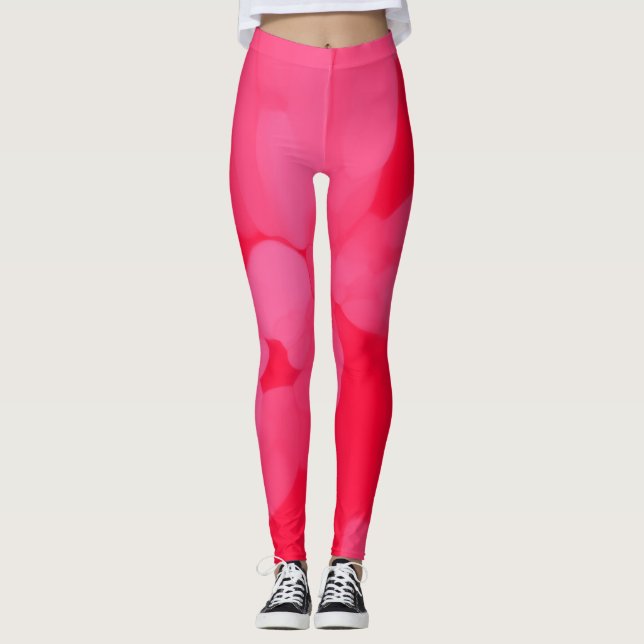 Leggings Tejido rosa y rojo (Anverso)