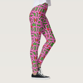 Leggings Tejidos metálicos 3D