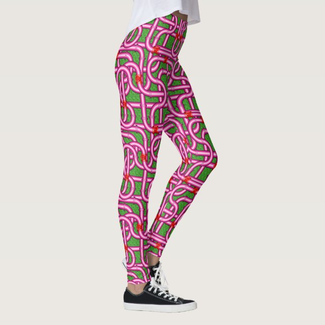 Leggings Tejidos metálicos 3D (Derecha)