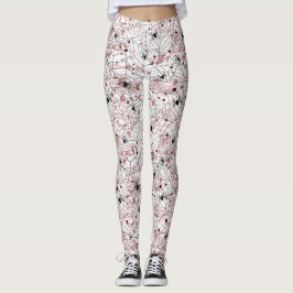 Leggings Tela de araña espeluznante de Halloween
