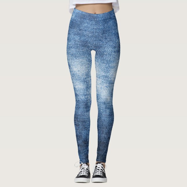 Leggings Tela de denim, fondo texturado. (Anverso)