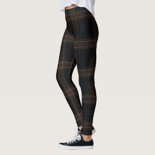 Leggings Tela escocesa de tartán gigante amarilla roja