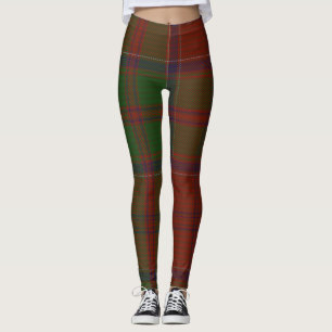 Leggings Tela escocesa del clan del tartán de Grant