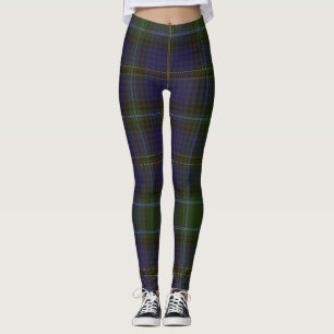 Leggings Tela escocesa del clan del tartán del vertedero